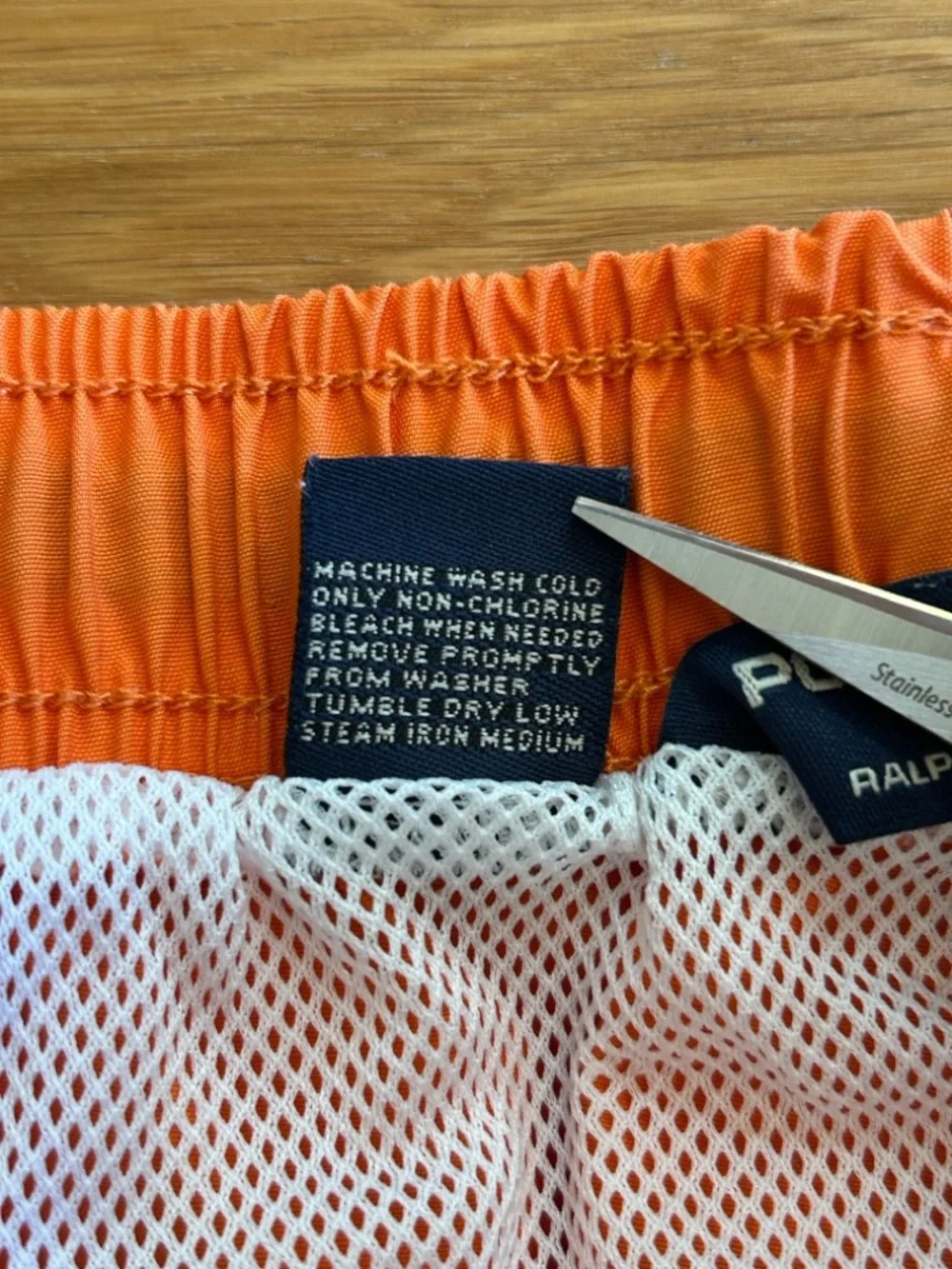 Polo Sport Men's Size XXL Orange Swim Trunks